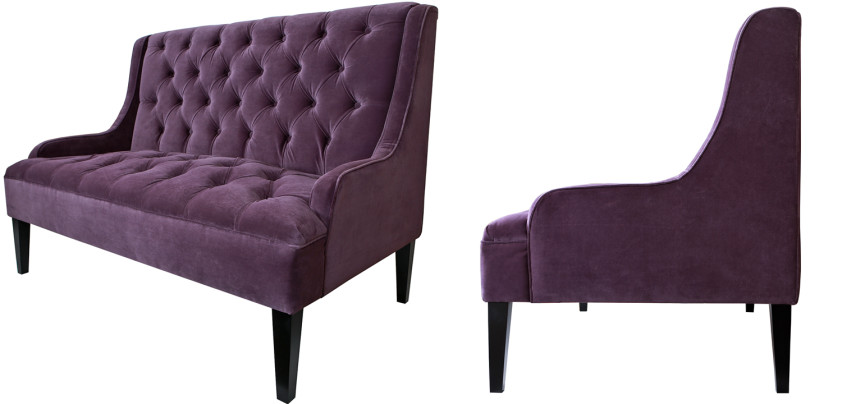 Диван Folket Sofa velour violet
