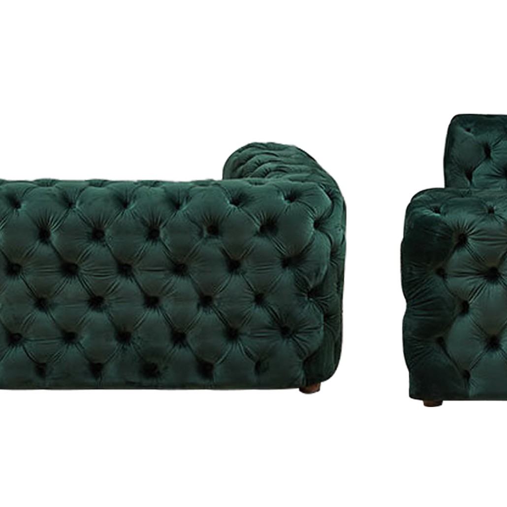 Диван Green Soho Tufted Sofa Зеленый