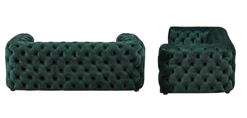 Диван Green Soho Tufted Sofa Зеленый