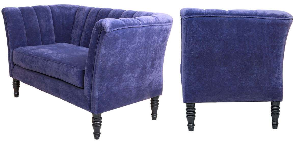 Диван Joffroi Sofa velour blue