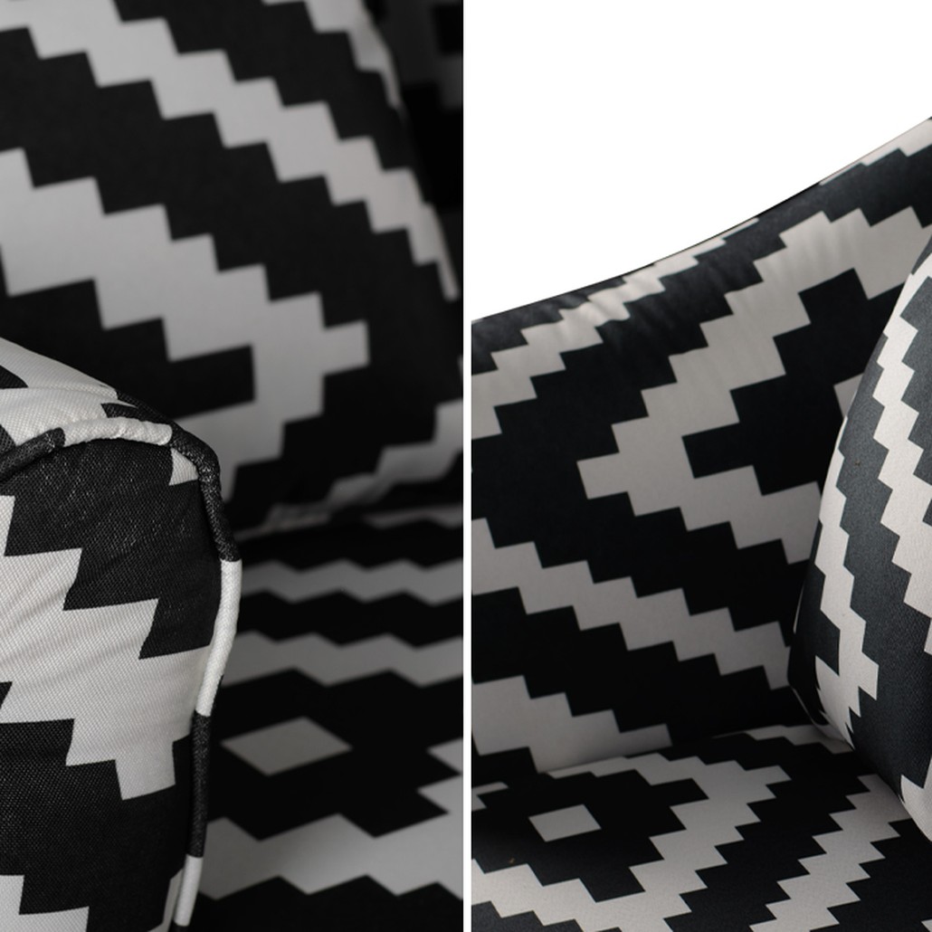 Диван KELIM Ornament black and white sofa