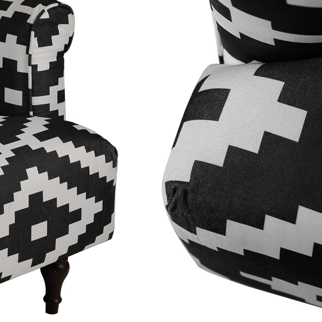 Диван KELIM Ornament black and white sofa