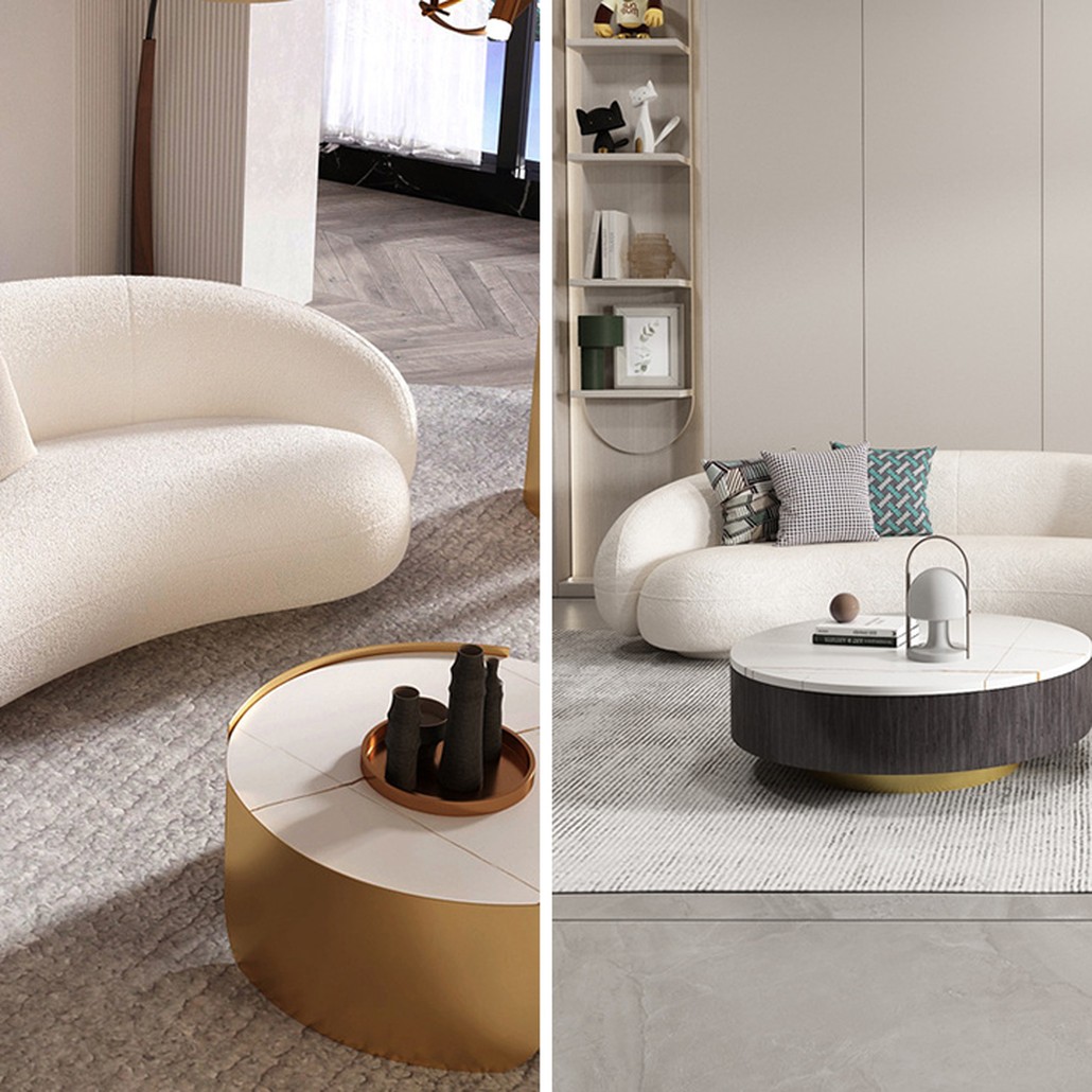 Диван Miah White Boucle Collection Sofa