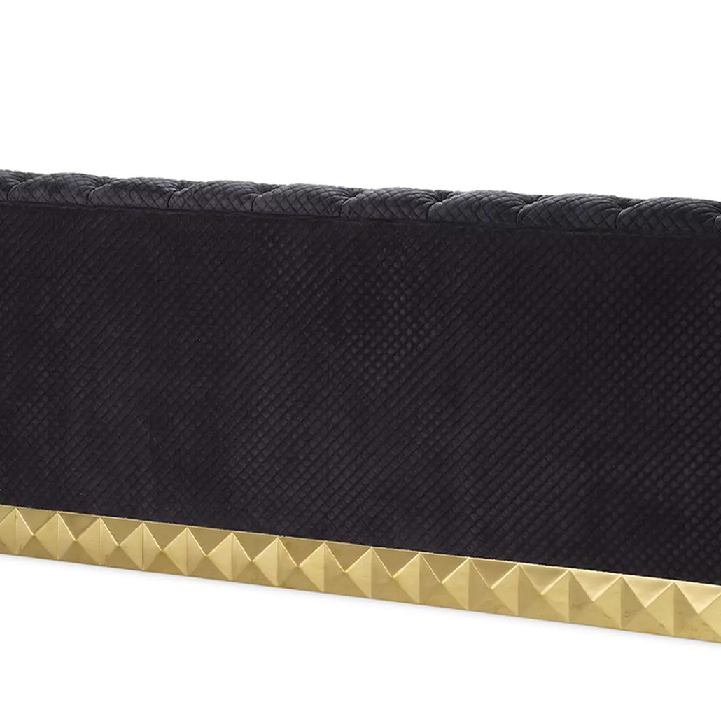 Диван Philipp Plein Sofa Rockstud S Чёрный