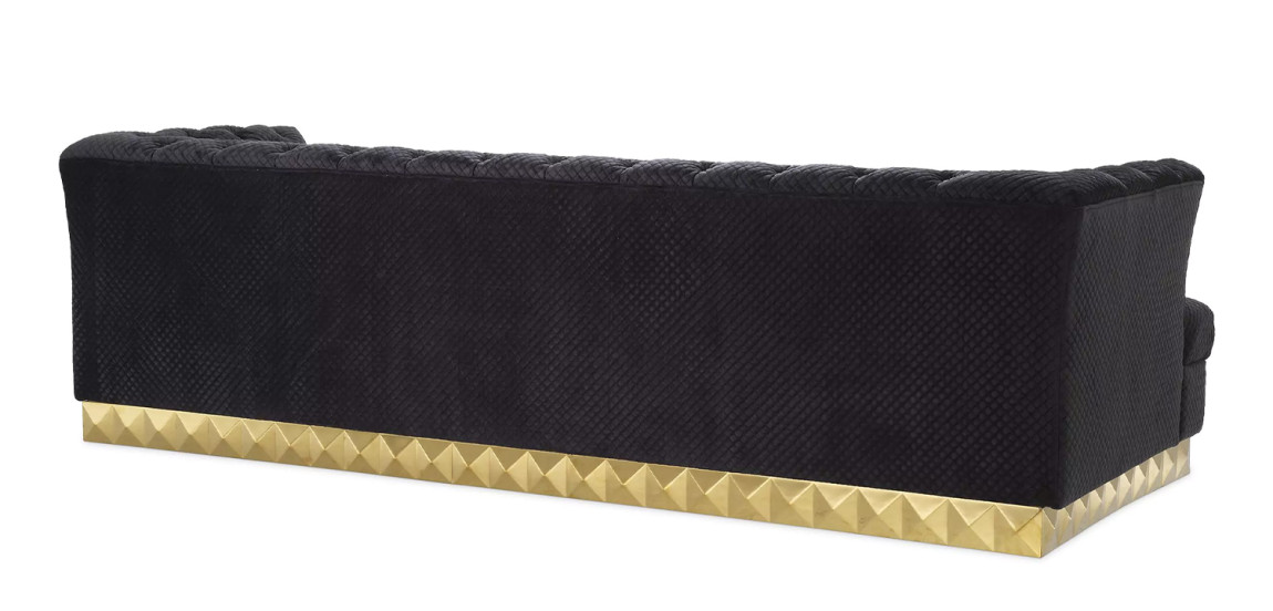 Диван Philipp Plein Sofa Rockstud S Чёрный