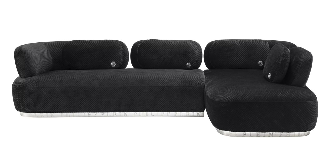 Диван Philipp Plein Sofa Signature Lounge Чёрный
