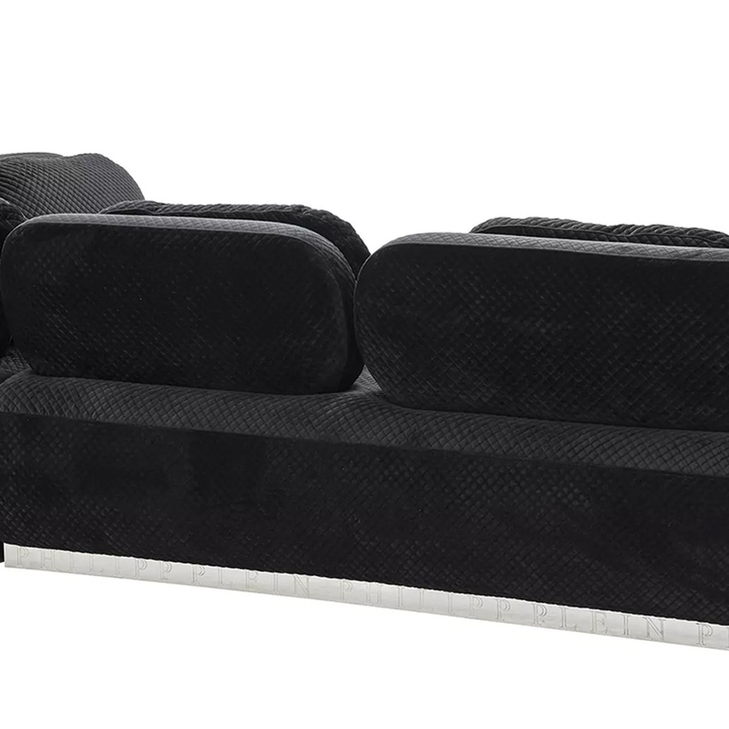Диван Philipp Plein Sofa Signature Lounge Чёрный