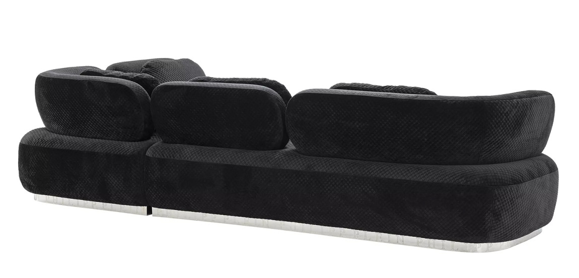 Диван Philipp Plein Sofa Signature Lounge Чёрный