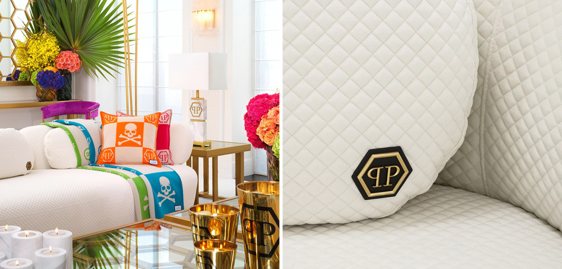 Диван Philipp Plein Sofa Signature Белый