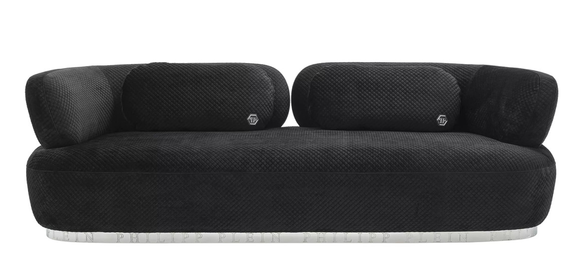 Диван Philipp Plein Sofa Signature Чёрный