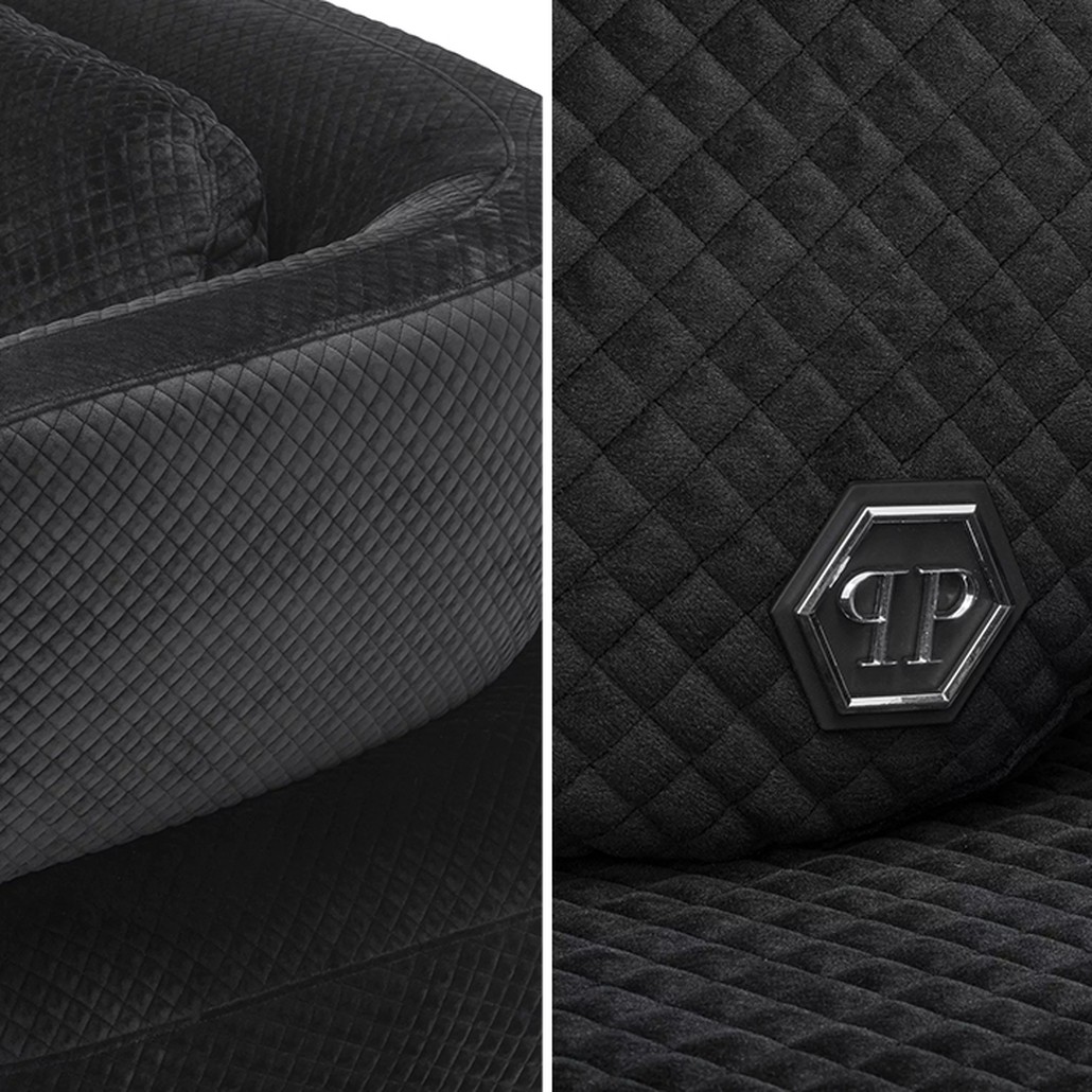 Диван Philipp Plein Sofa Signature Чёрный