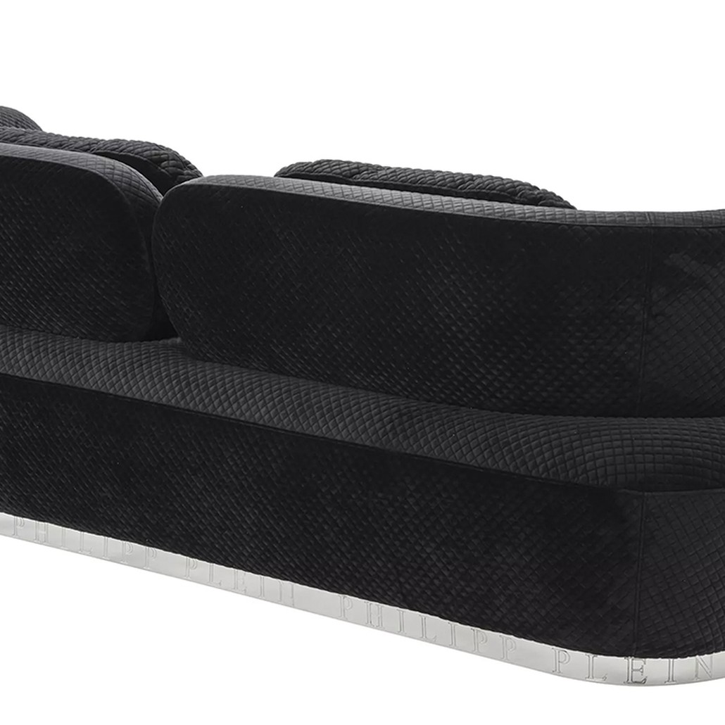 Диван Philipp Plein Sofa Signature Чёрный