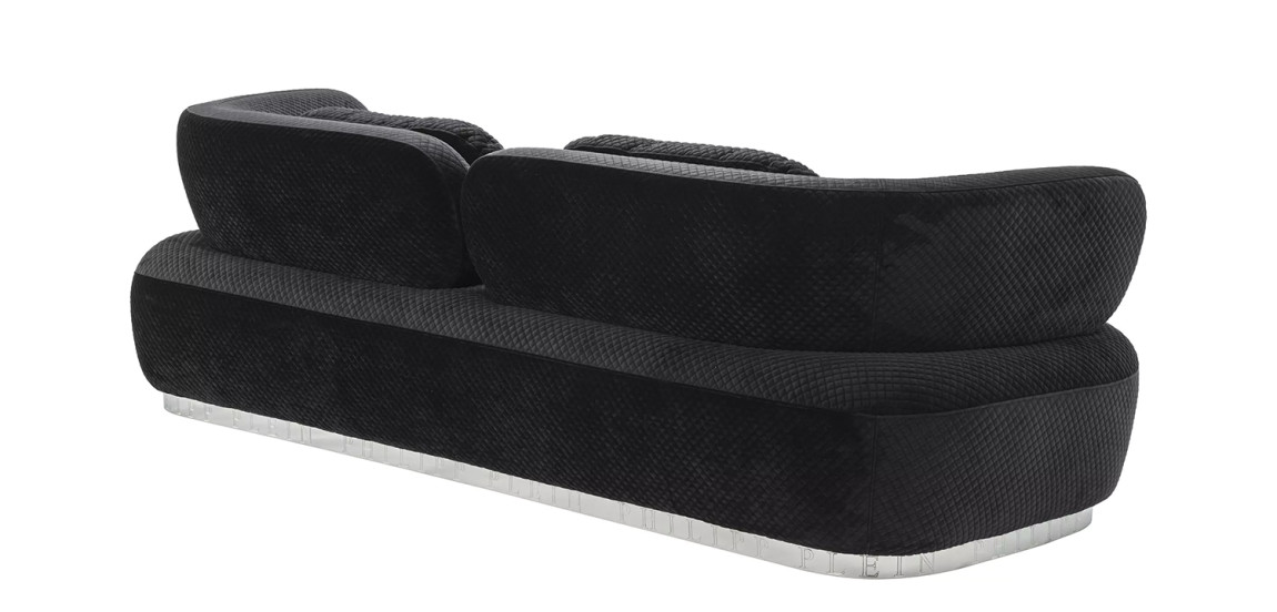 Диван Philipp Plein Sofa Signature Чёрный