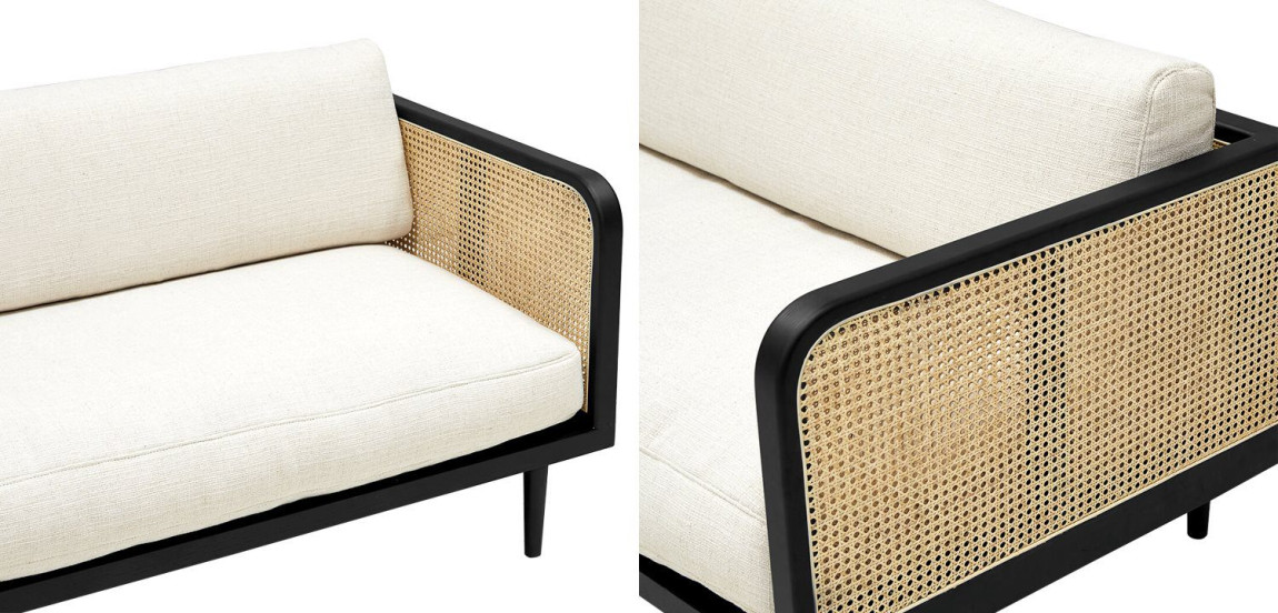 Диван Rattan Decor Sofa and Black