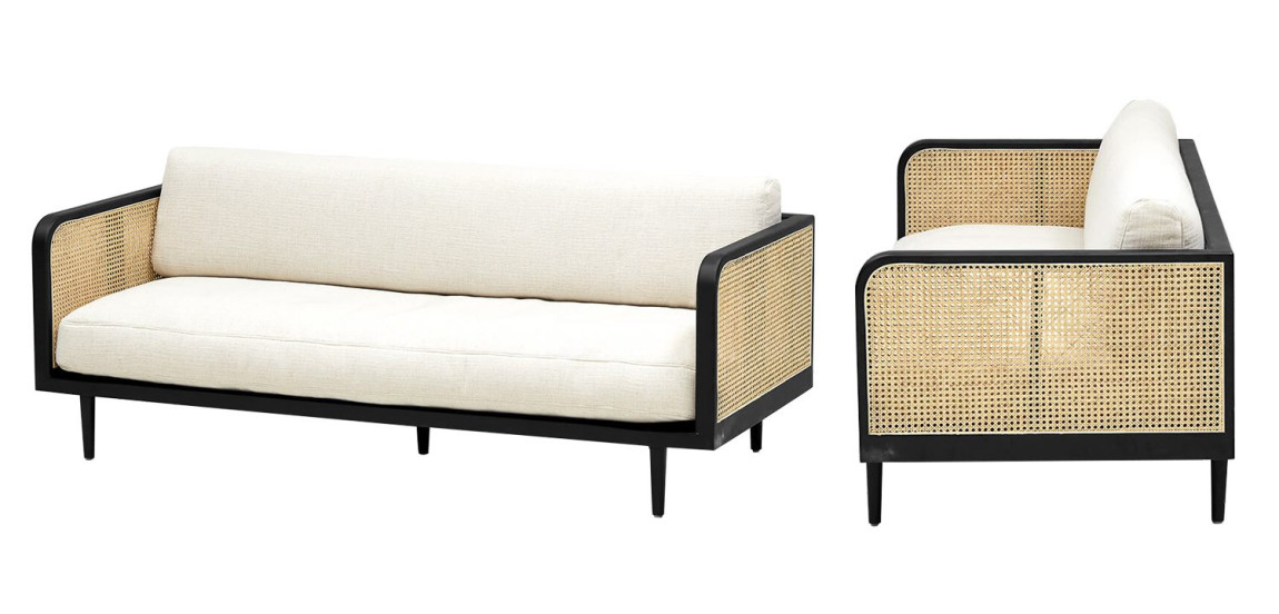 Диван Rattan Decor Sofa and Black