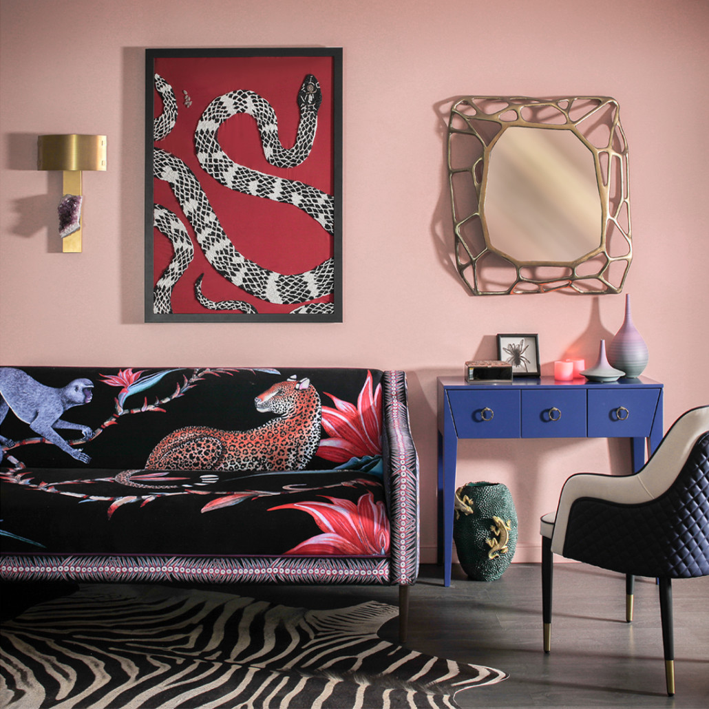 Диван ZAMBEZI Sofa Лиловый цвет