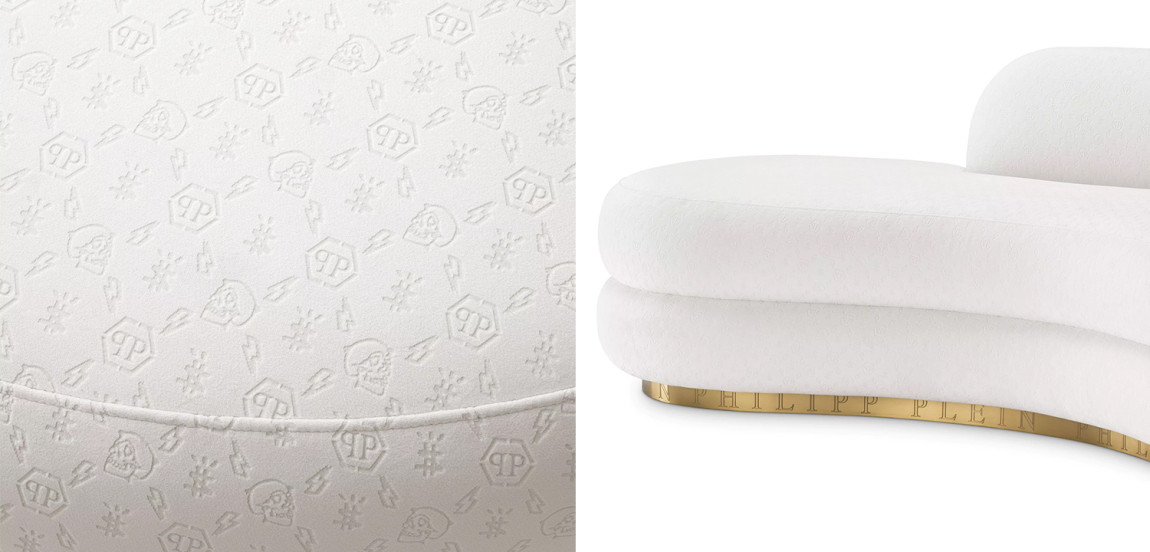 Диван белый Philipp Plein Sofa Icon