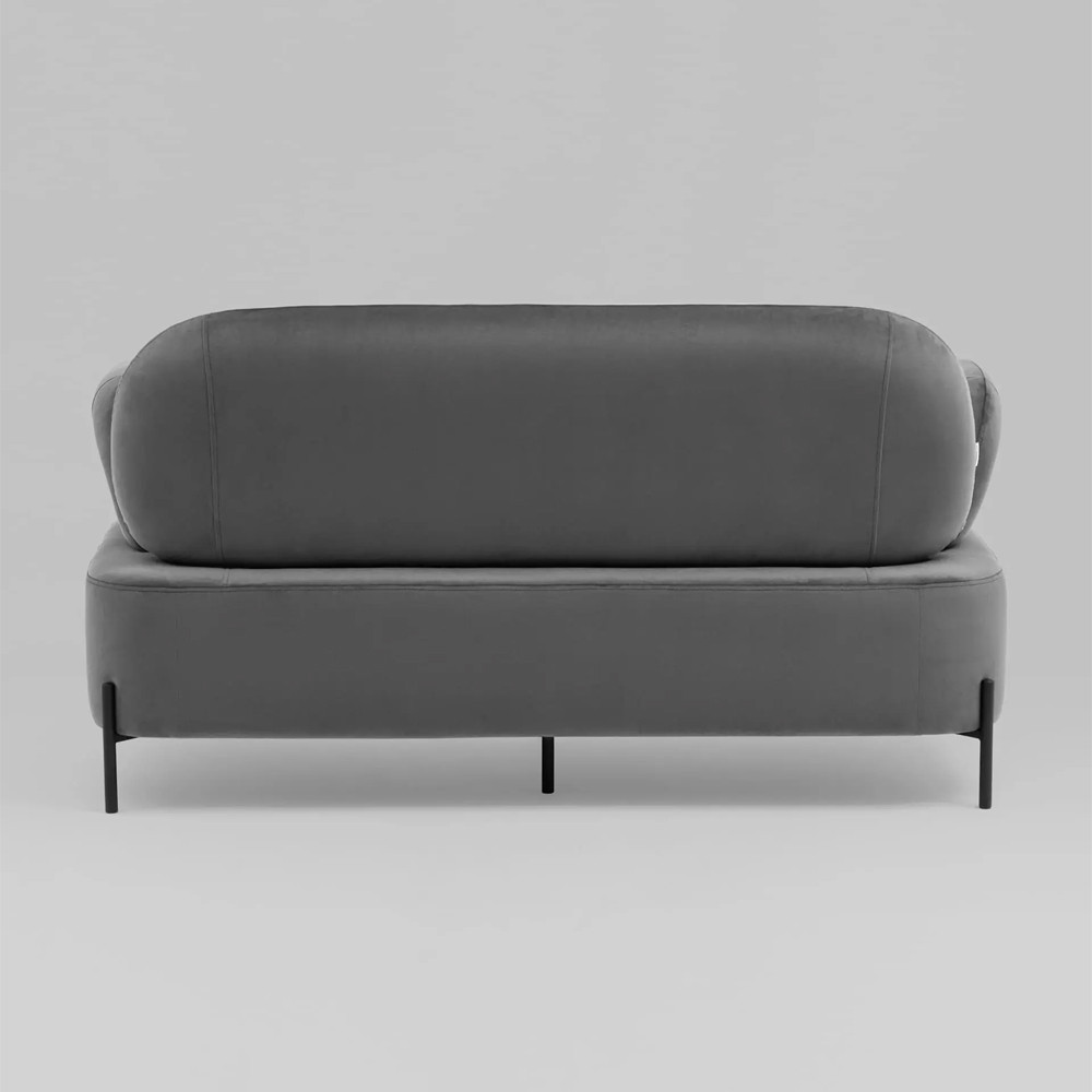 Диван в велюровой обивке серого цвета COLOR BLOCK