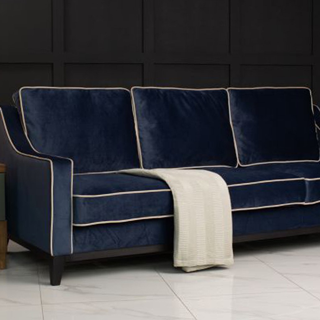 Диван Гринвич Greenwich sofa темно синего цвета