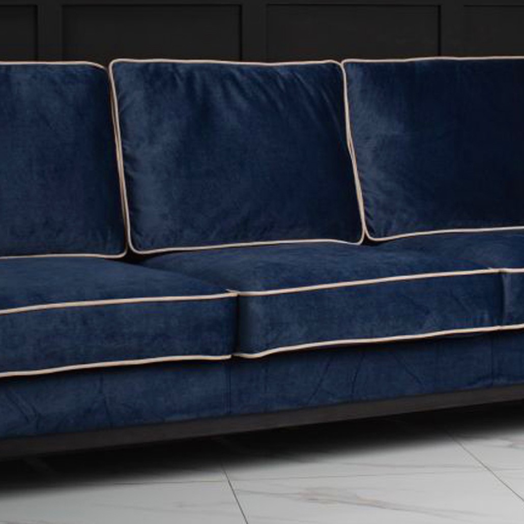 Диван Гринвич Greenwich sofa темно синего цвета