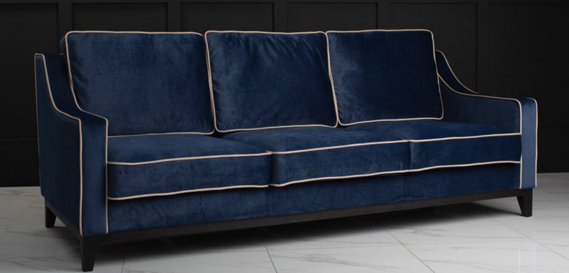 Диван Гринвич Greenwich sofa темно синего цвета