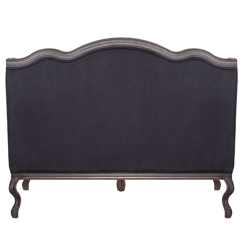 Диван двухместный George Grand Seating black velour