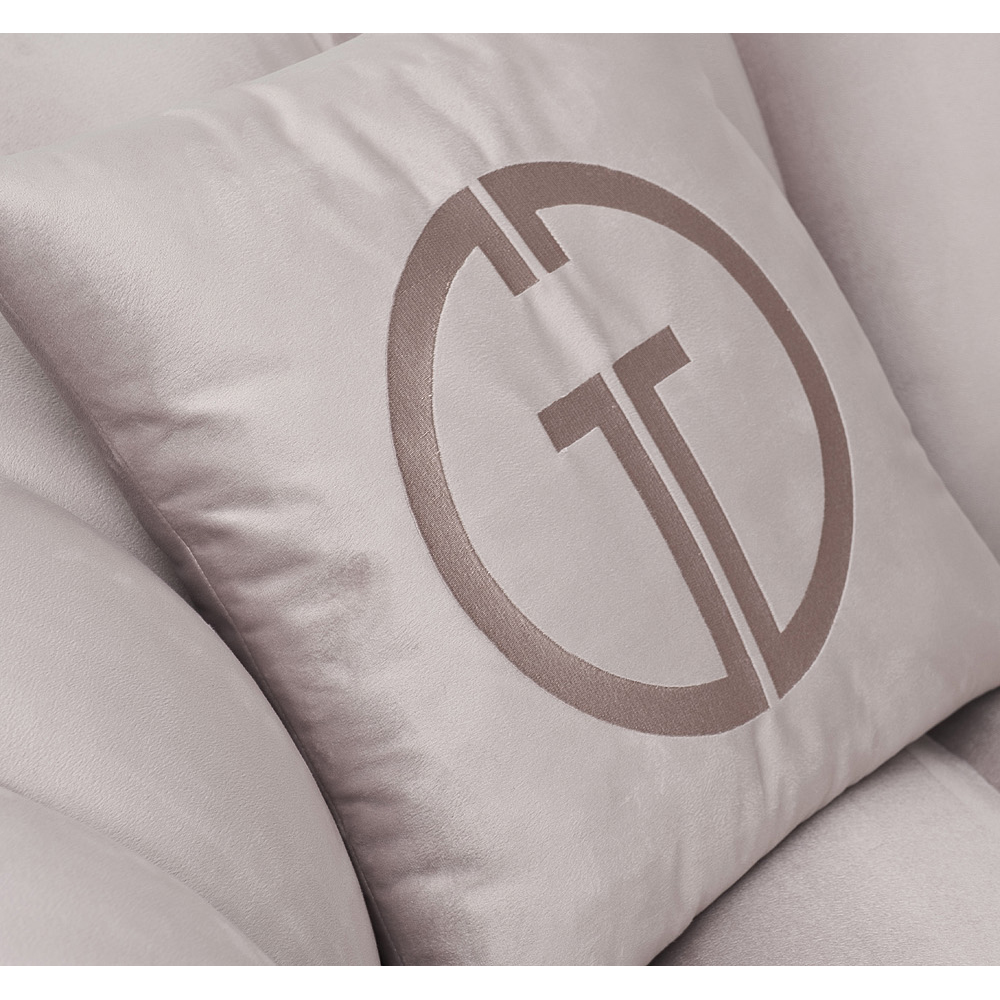 Диван двухместный велюровый бежевый Facilities Status