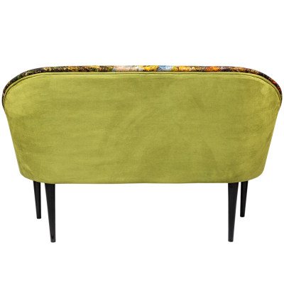 Диван двухместный из натурального бука с цветочным принтом Impressionism in Art