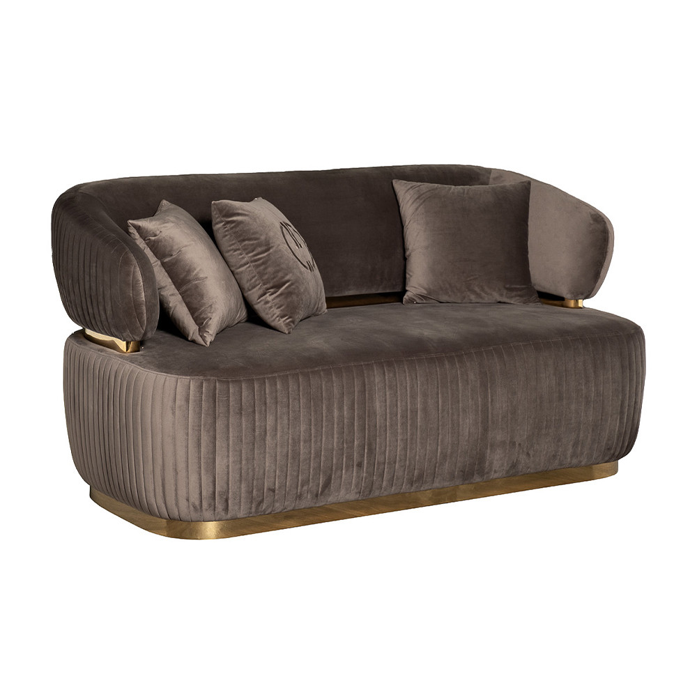 Диван двухместный коричневый Clarisse