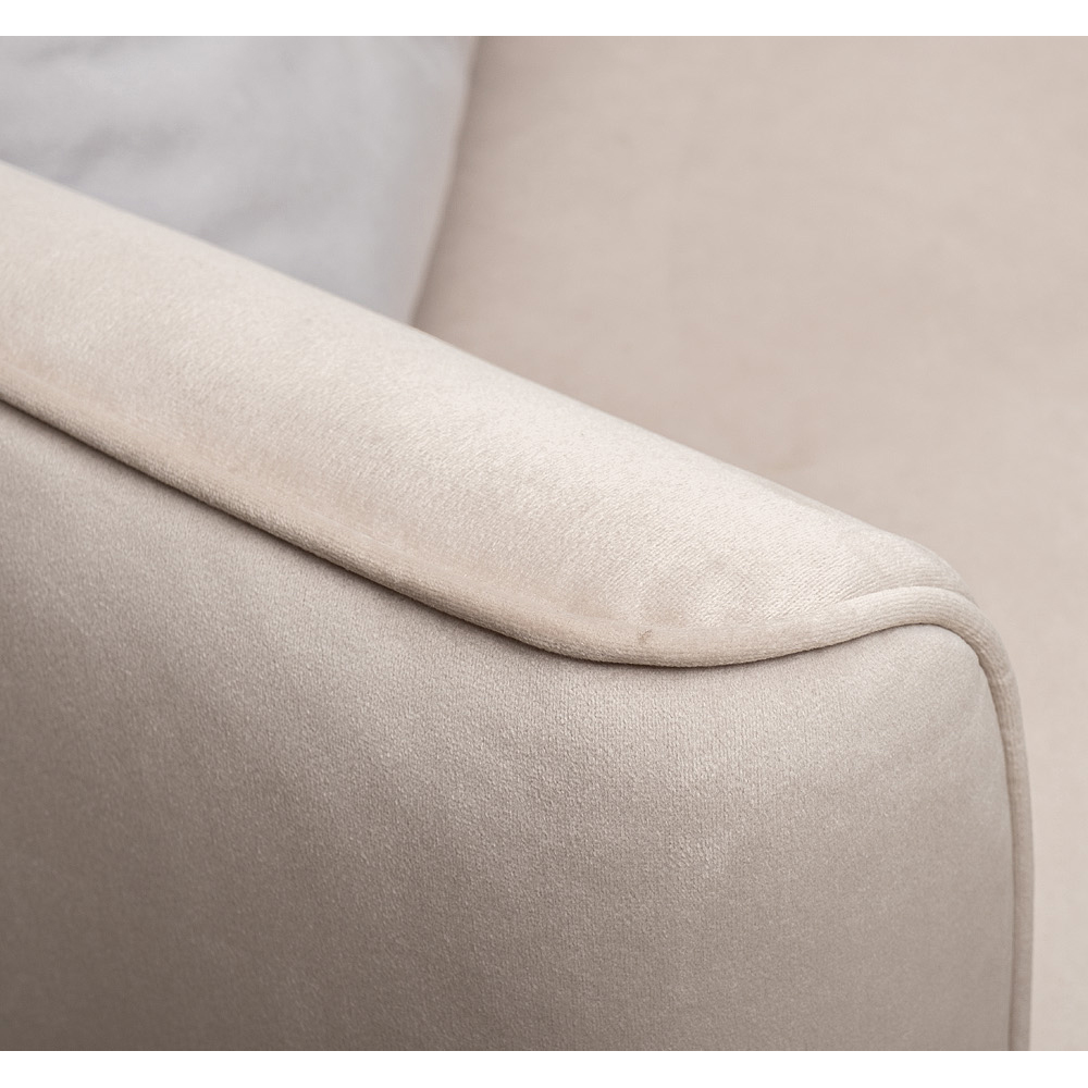 Диван двухместный раскладной светло-серый с кантом Pride