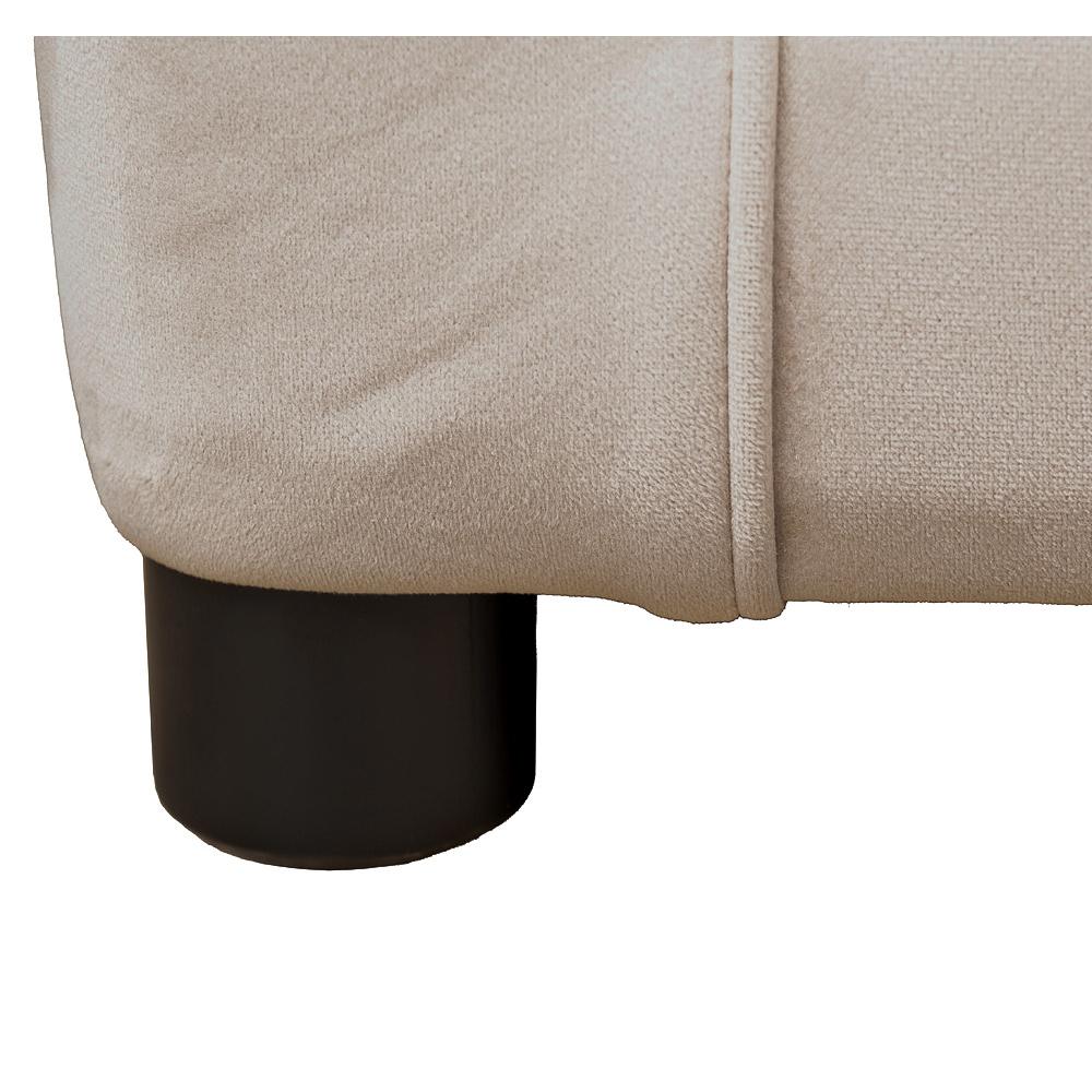 Диван двухместный раскладной светло-серый с кантом Pride