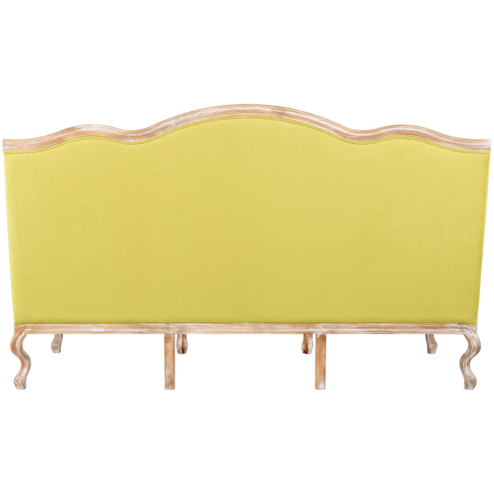 Диван из натурального бука бежевый с изображением птиц и цветов Beige Green Chinoiserie Garden Sofa