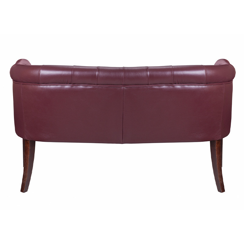 Диван из натуральной кожи на 4-х деревянных ножках из массива бука Chloe Leather Seating vine