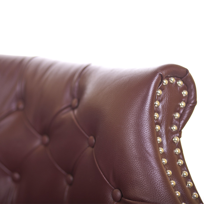 Диван из натуральной кожи на 4-х деревянных ножках из массива бука Chloe Leather Seating vine