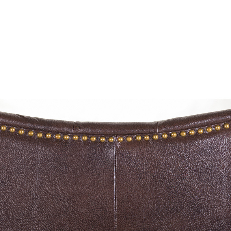 Диван из натуральной кожи на 4-х деревянных ножках из массива бука Thomas Seating brown