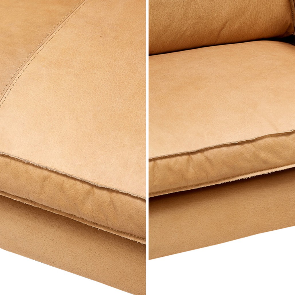 Диван кожаный Adrian Beige Leather Sofa