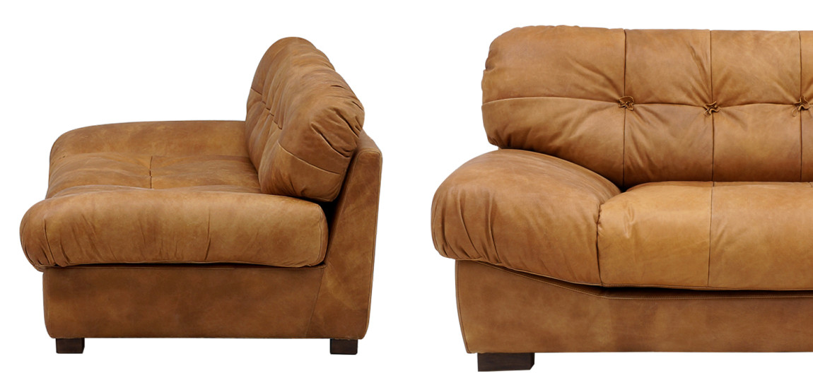 Диван кожаный Harlan Leather Sofa
