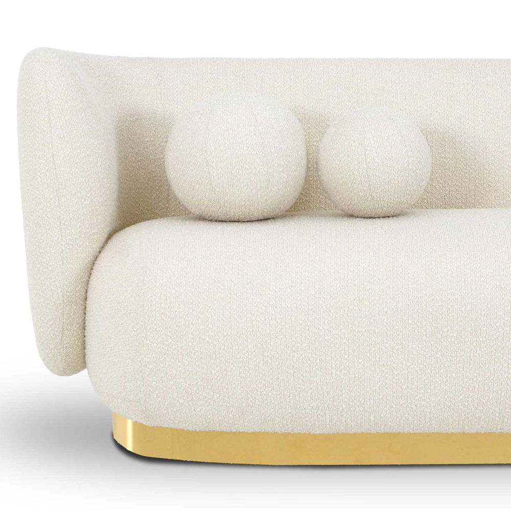 Диван с обивкой букле Ambrose Soft Boucle Sofa