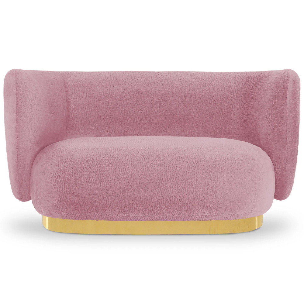 Диван с обивкой из искусственного меха Ambrose Soft Sofa