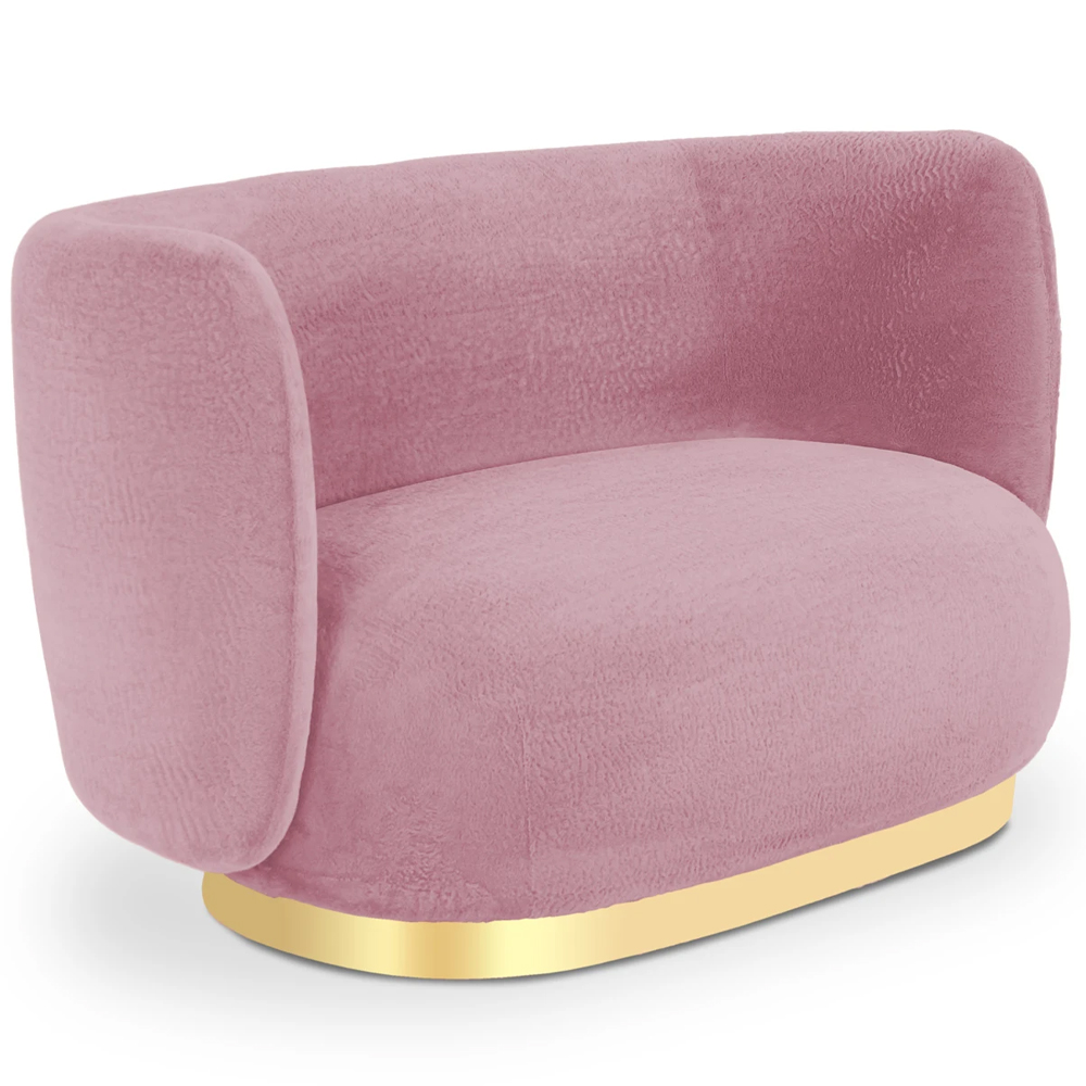 Диван с обивкой из искусственного меха Ambrose Soft Sofa