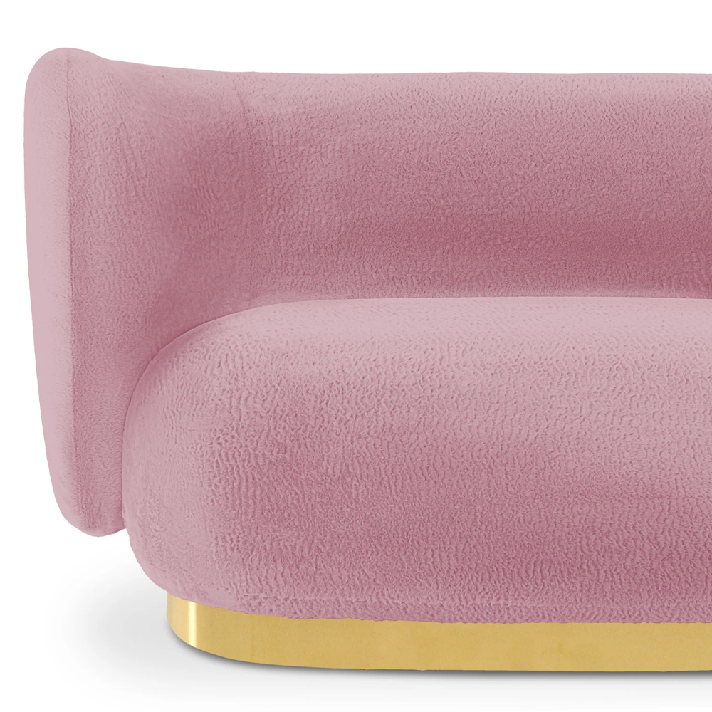 Диван с обивкой из искусственного меха Ambrose Soft Sofa