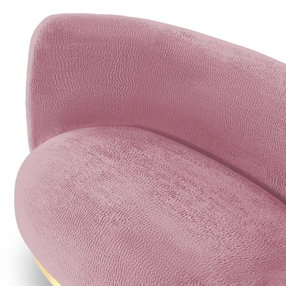 Диван с обивкой из искусственного меха Ambrose Soft Sofa