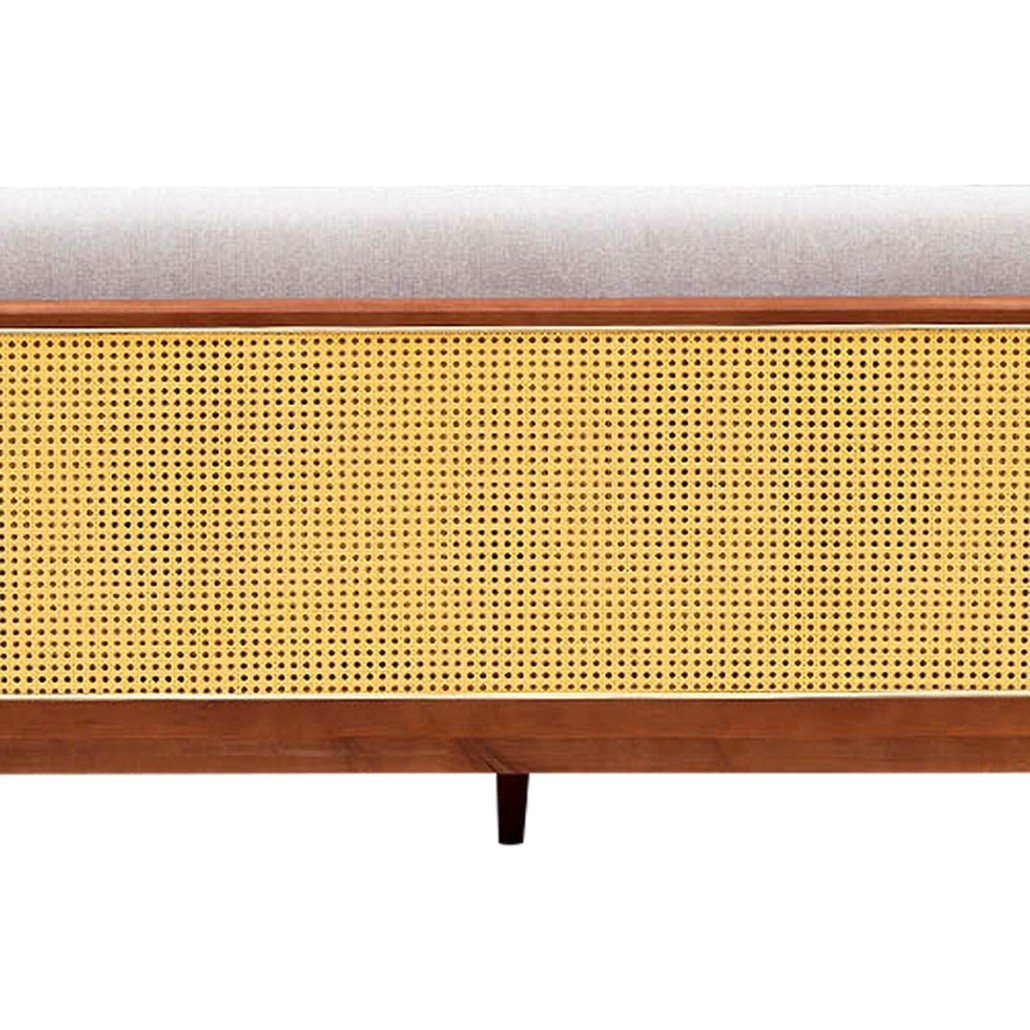 Диван с отделкой из ротанга Nava Rattan Decor Sofa