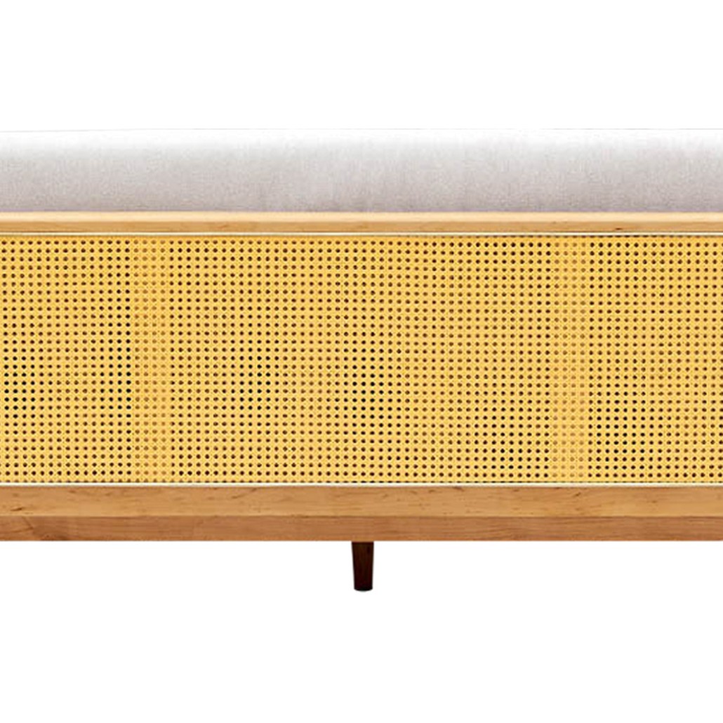 Диван с отделкой из ротанга Nava Rattan Decor Sofa Light