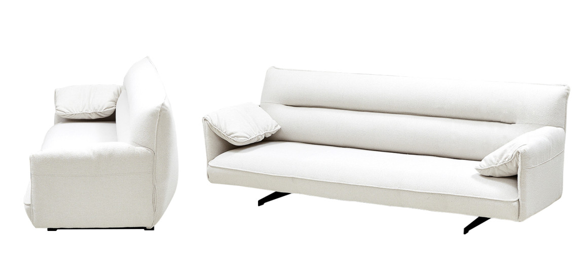 Диван с подлокотниками-подушками Ortega Sofa Белый