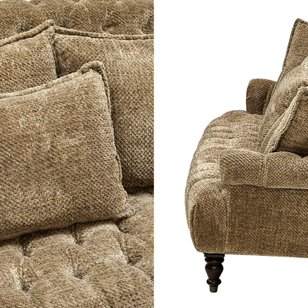 Диван с подушками Gould Sofa Коричневый