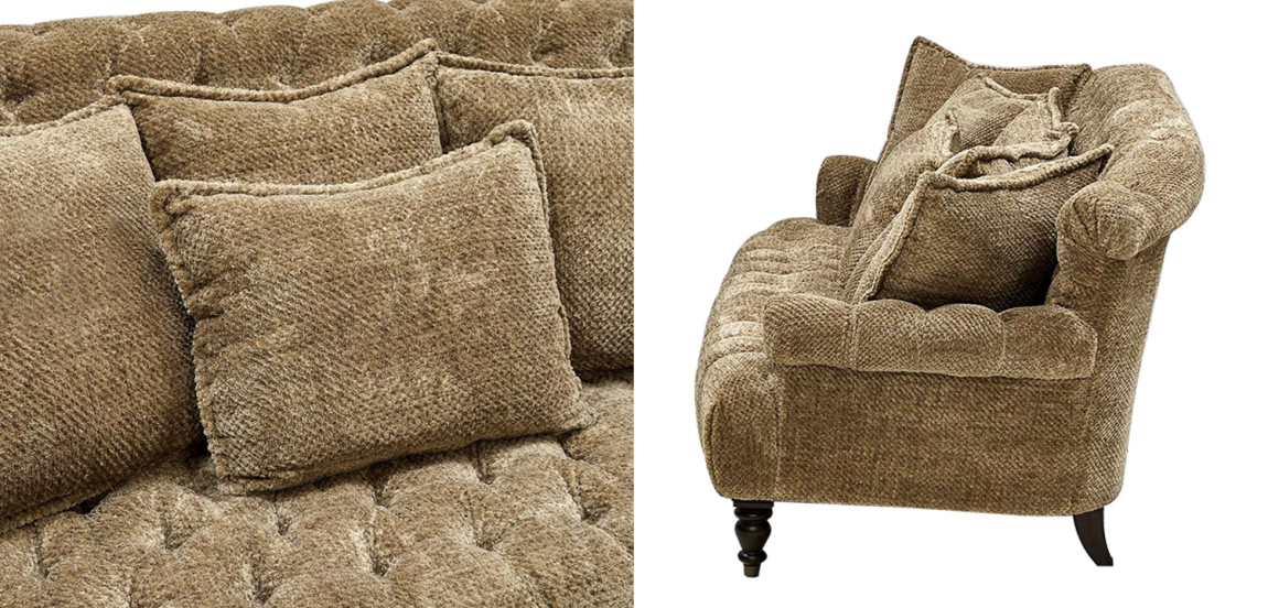 Диван с подушками Gould Sofa Коричневый