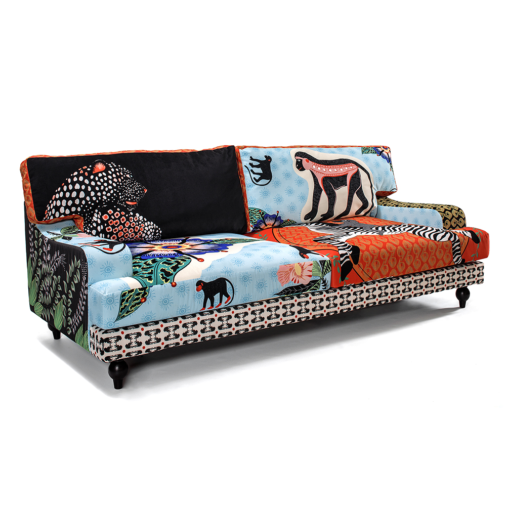 Диван с цветным принтом Qalakabusha Sofa