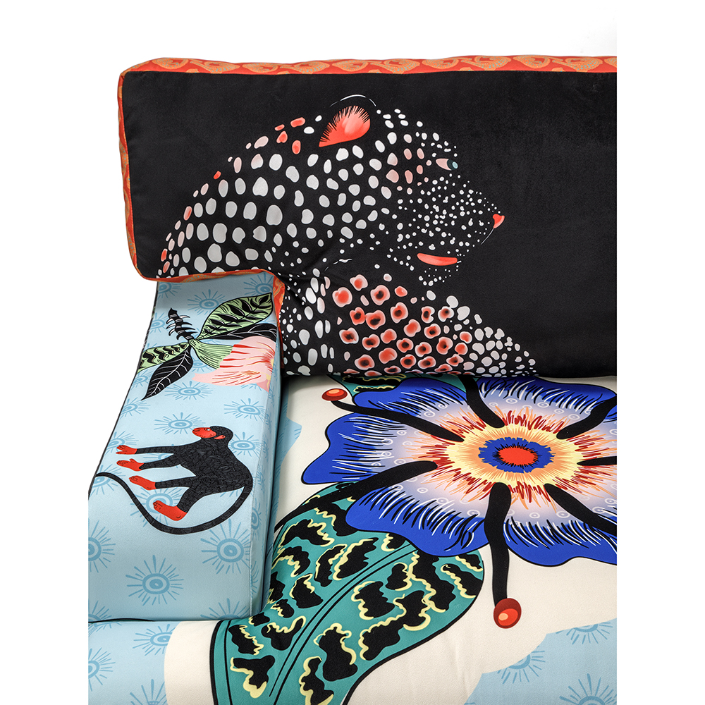 Диван с цветным принтом Qalakabusha Sofa