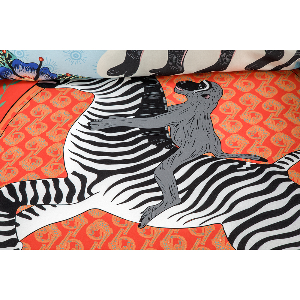 Диван с цветным принтом Qalakabusha Sofa